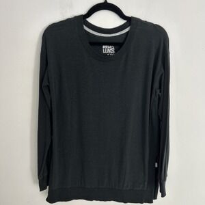Muk Luks Men's M‎ Long Sleeve Charcoal Gray Relaxed Fit Pull Over Crewneck